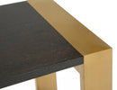 Modrest Fauna - Modern Wenge and Brass Console Table