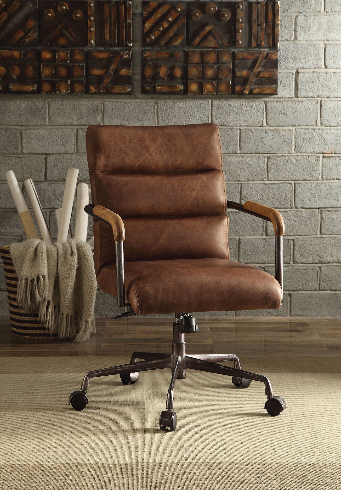 Harith - Retro Top Grain Office Chair