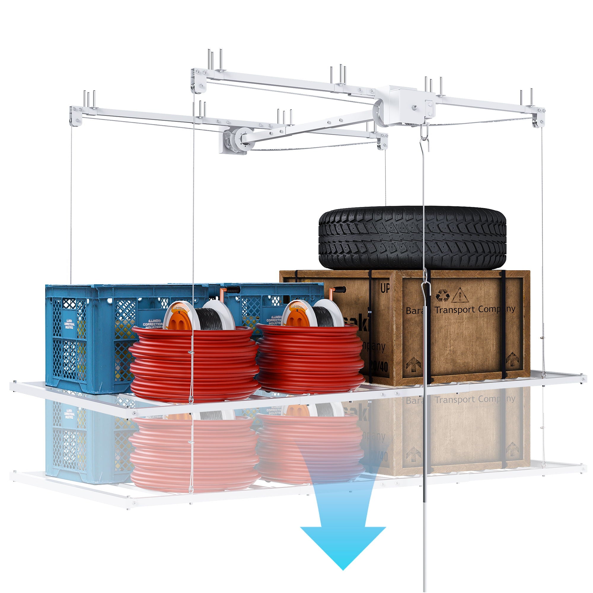 Overhead Garage Storage Rack For Ceilings