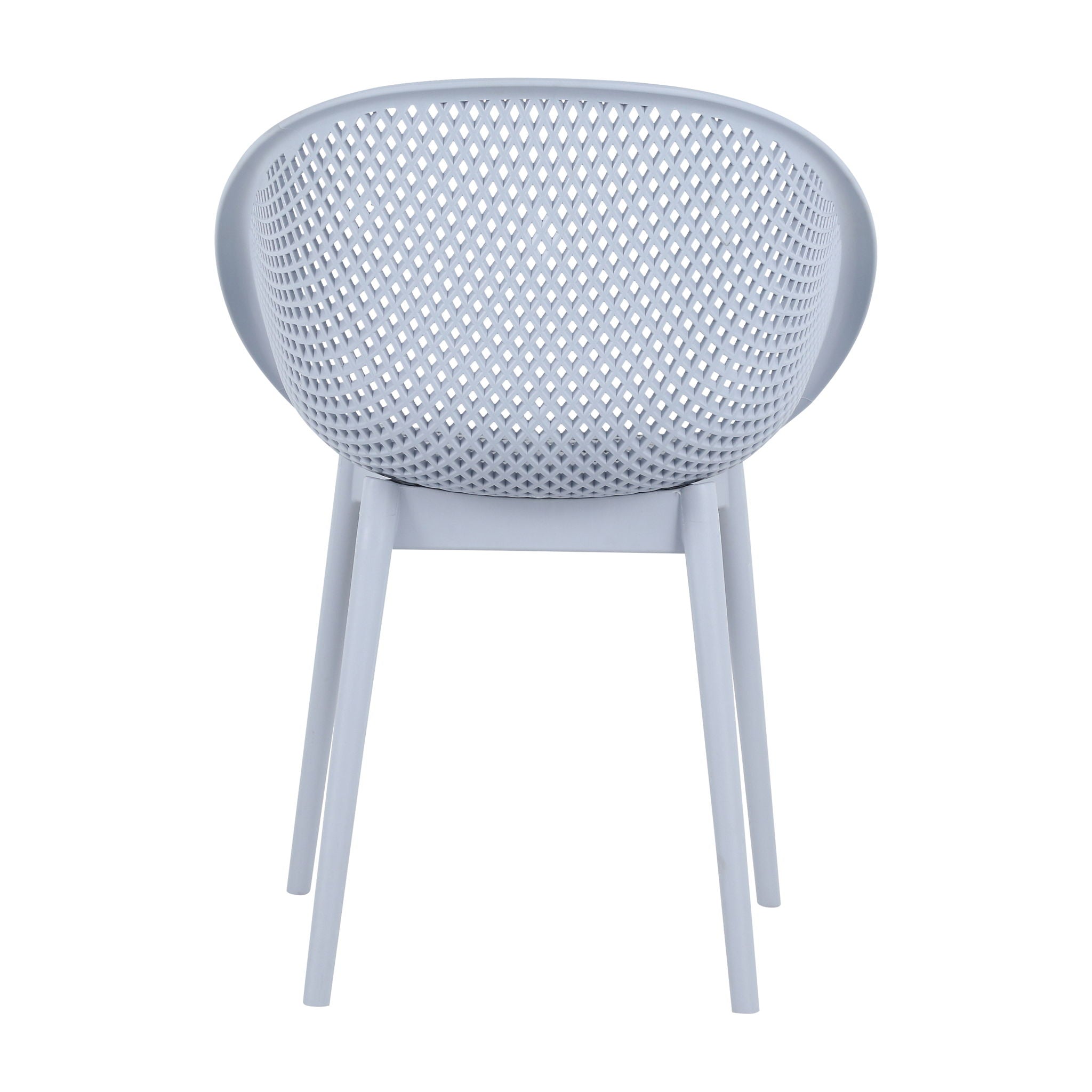 2 Piece Durable Single Chair With Hollow Out Design