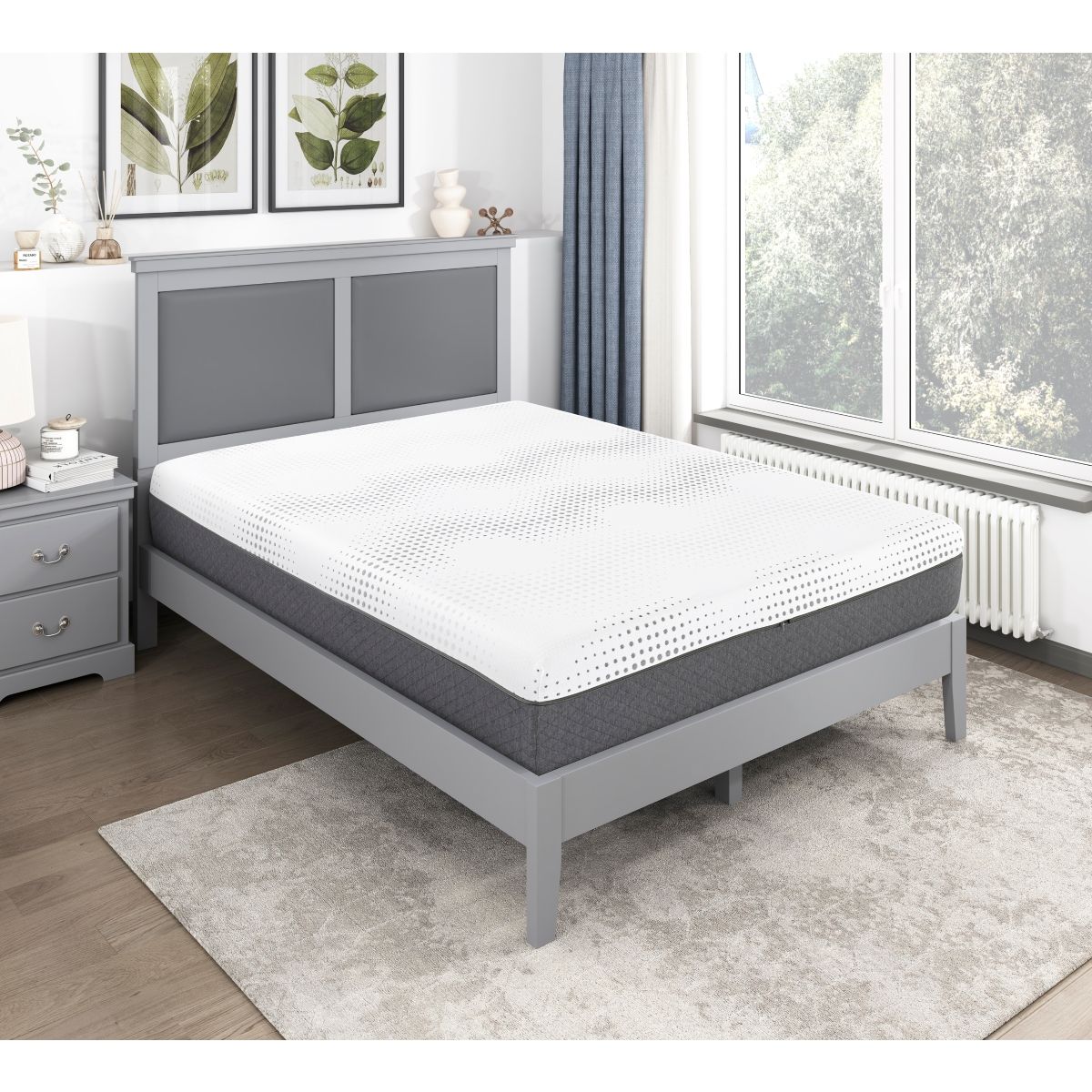 Findlay - Green Tea Gel Infused Memory Foam Hybrid Mattress