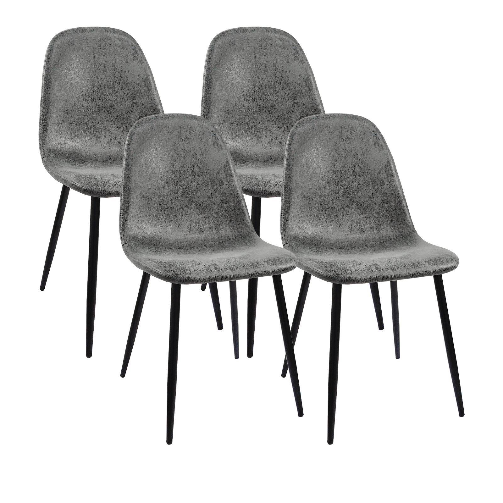 Modern Extendable Dining Table And Chair Set For 2 - 6 People