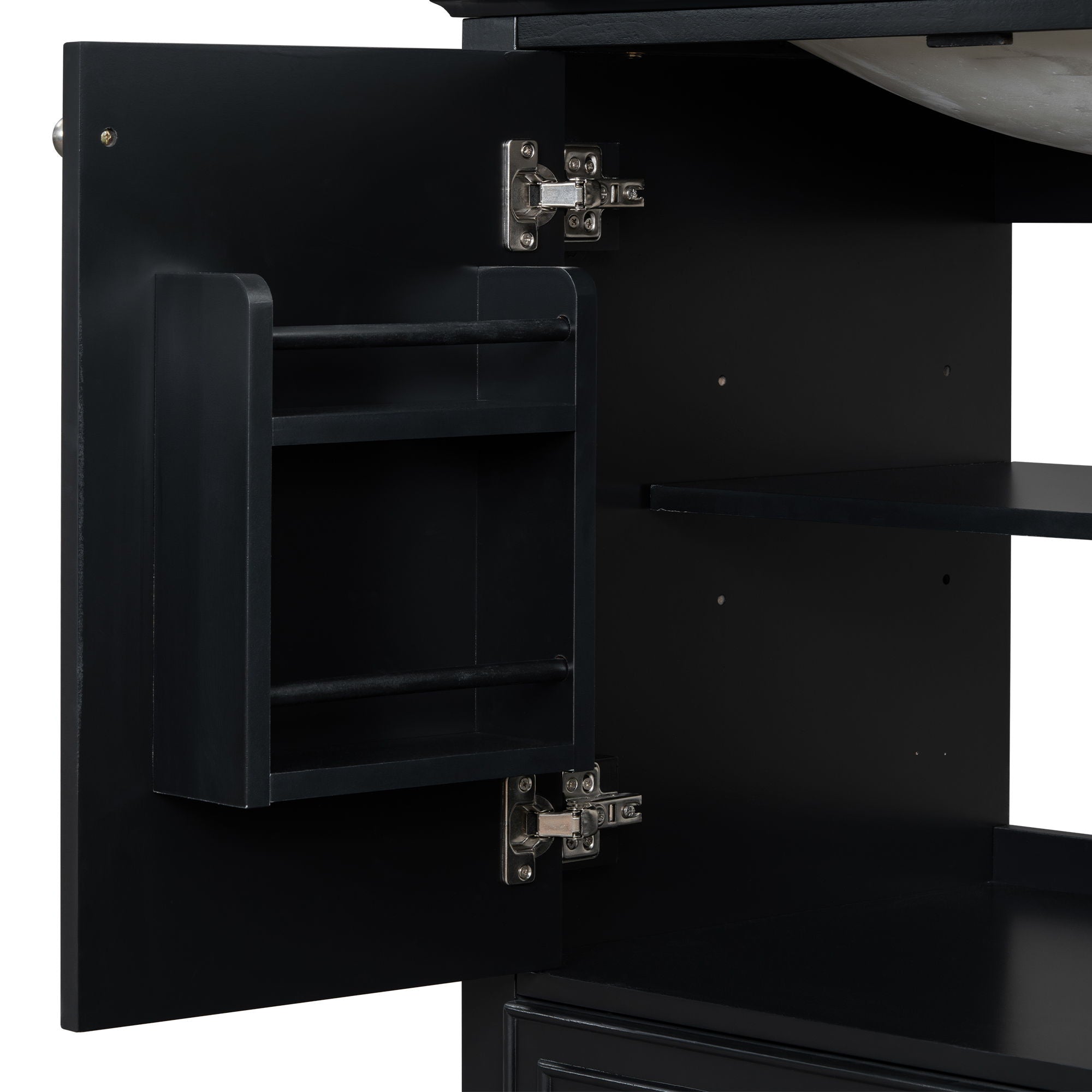 Modern Bathroom Vanity With Sink Combo, Multi Functional Cabinet With Doors And Drawer
