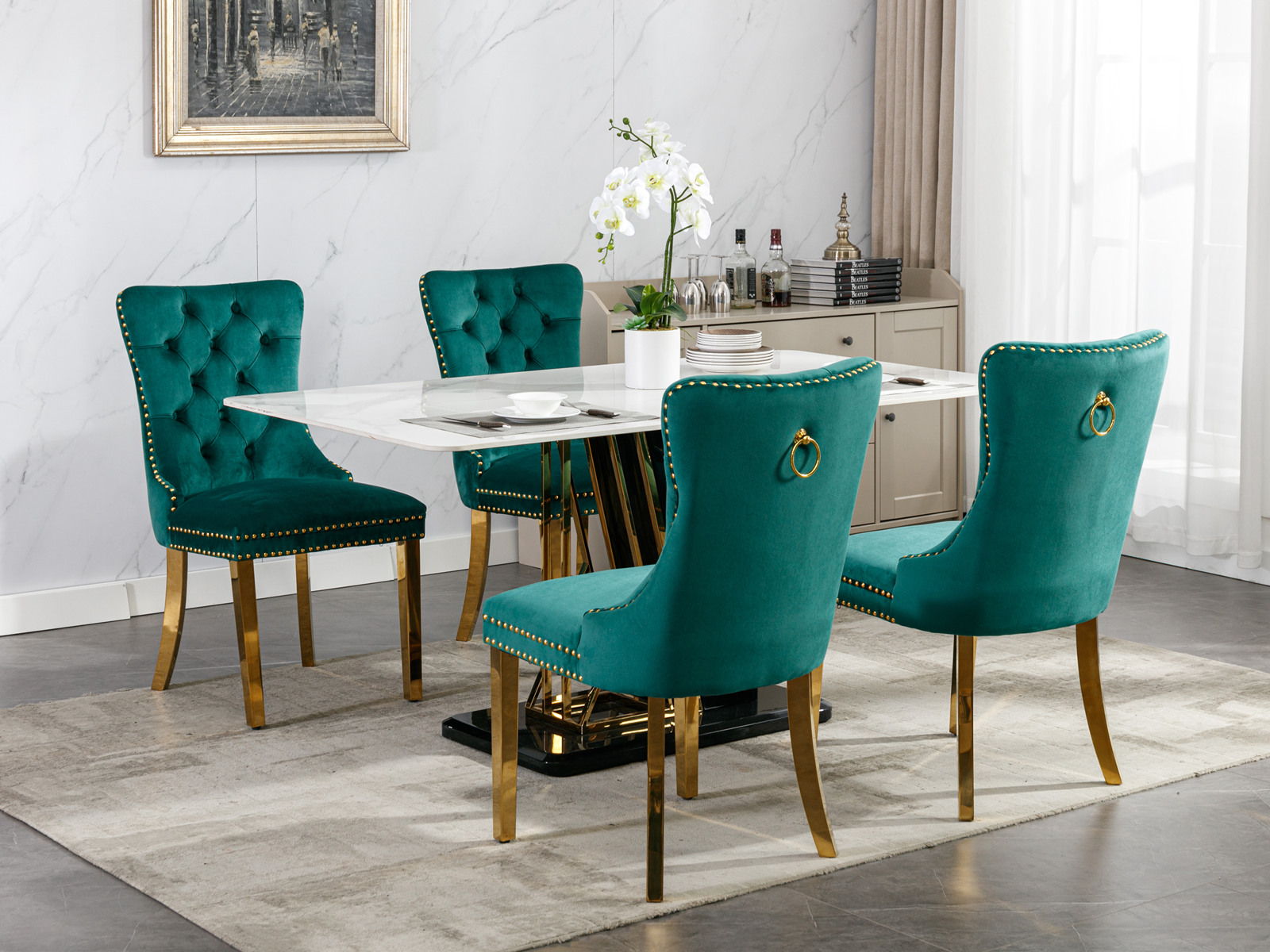 Nikki - Modern, High-End Tufted Dining Chair (Set of 2)