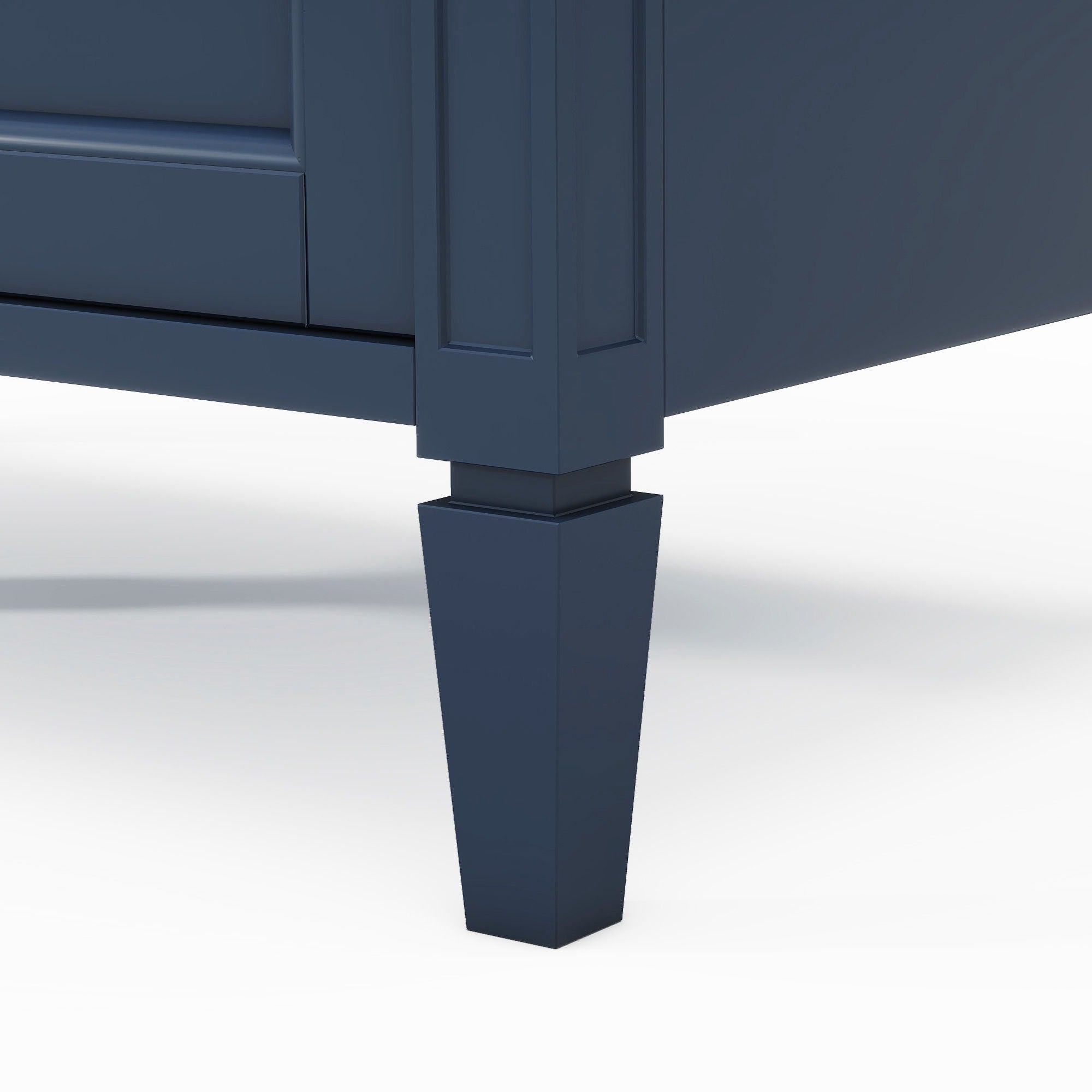 Bathroom Vanity With Top Sink, 2 Drawers And Tip Out Drawer, Rectangular Design