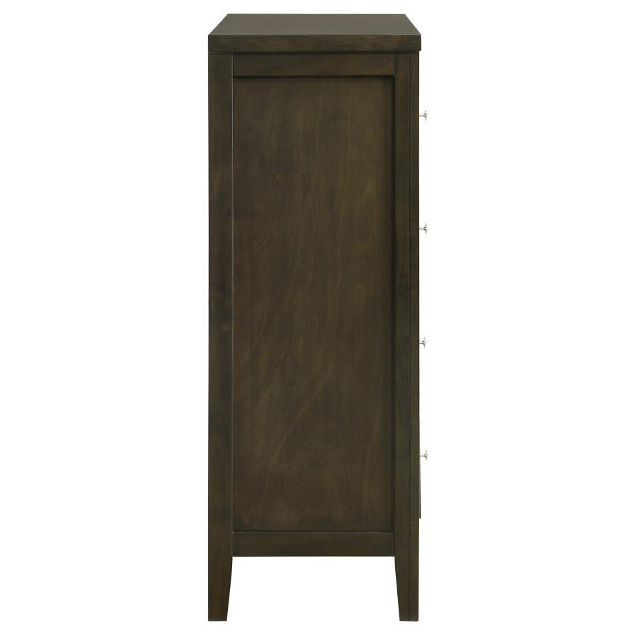Wilkes - 4-Drawer Chest Of Drawers - Dark Cocoa