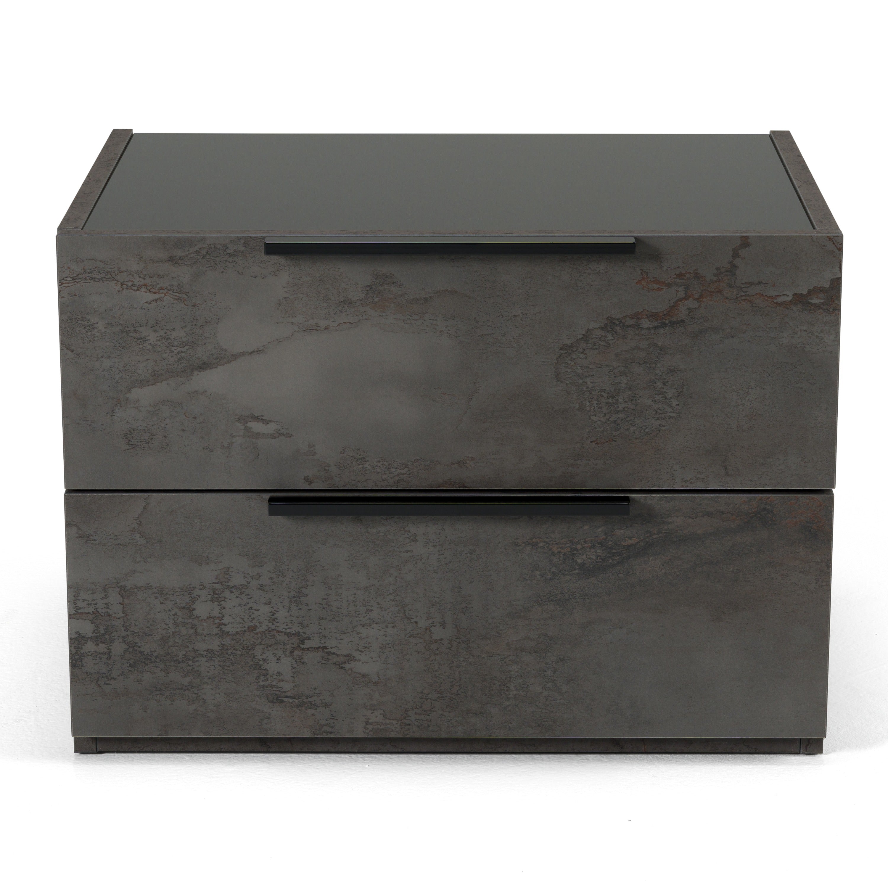 Nova Domus Ferrara - Modern Volcano Oxide Grey Nightstand