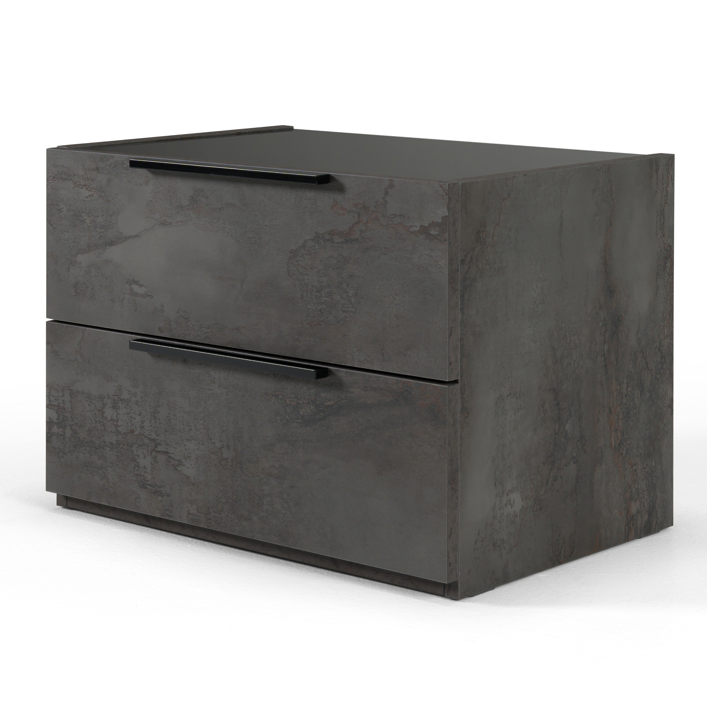 Nova Domus Ferrara - Modern Volcano Oxide Grey Nightstand
