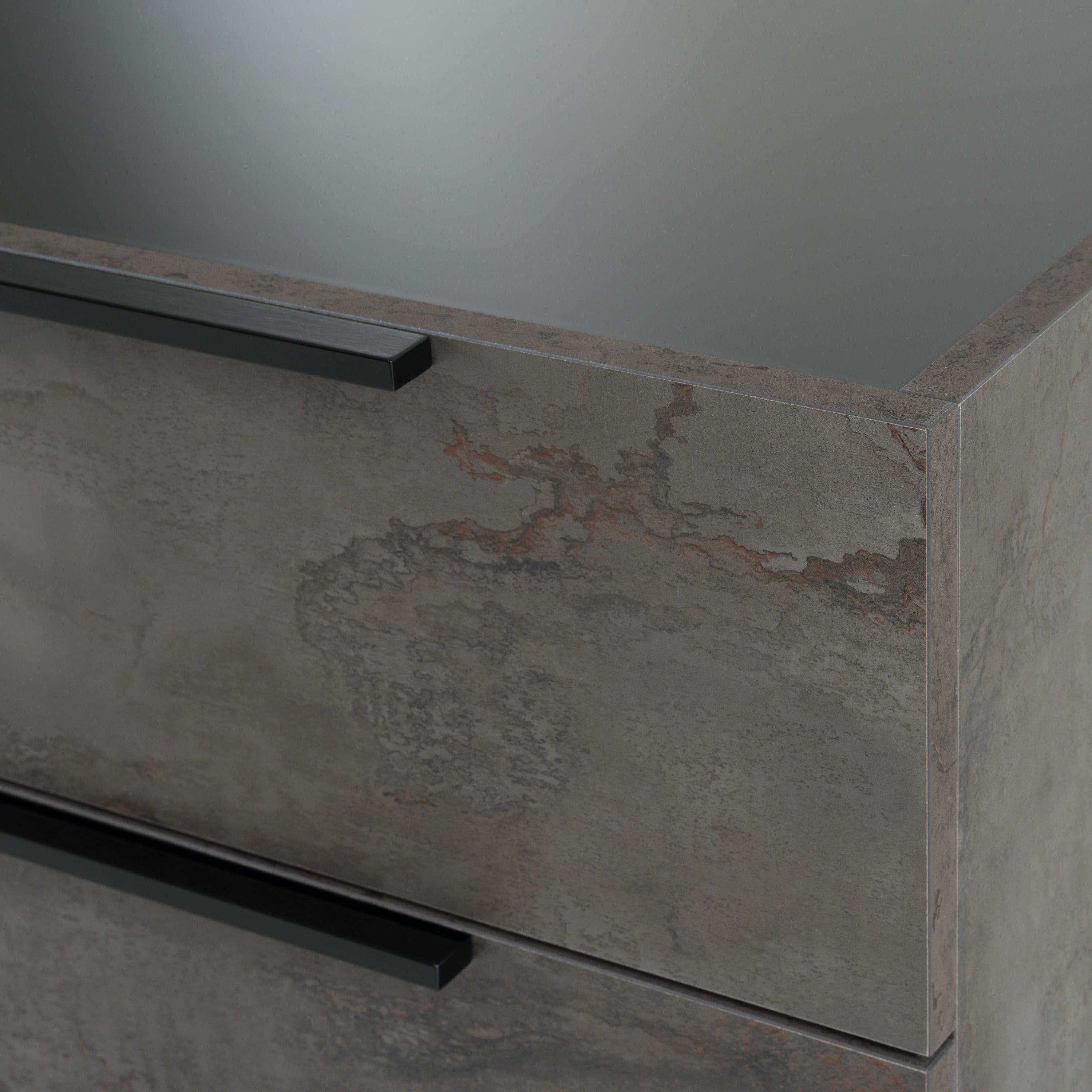 Nova Domus Ferrara - Modern Volcano Oxide Grey Nightstand