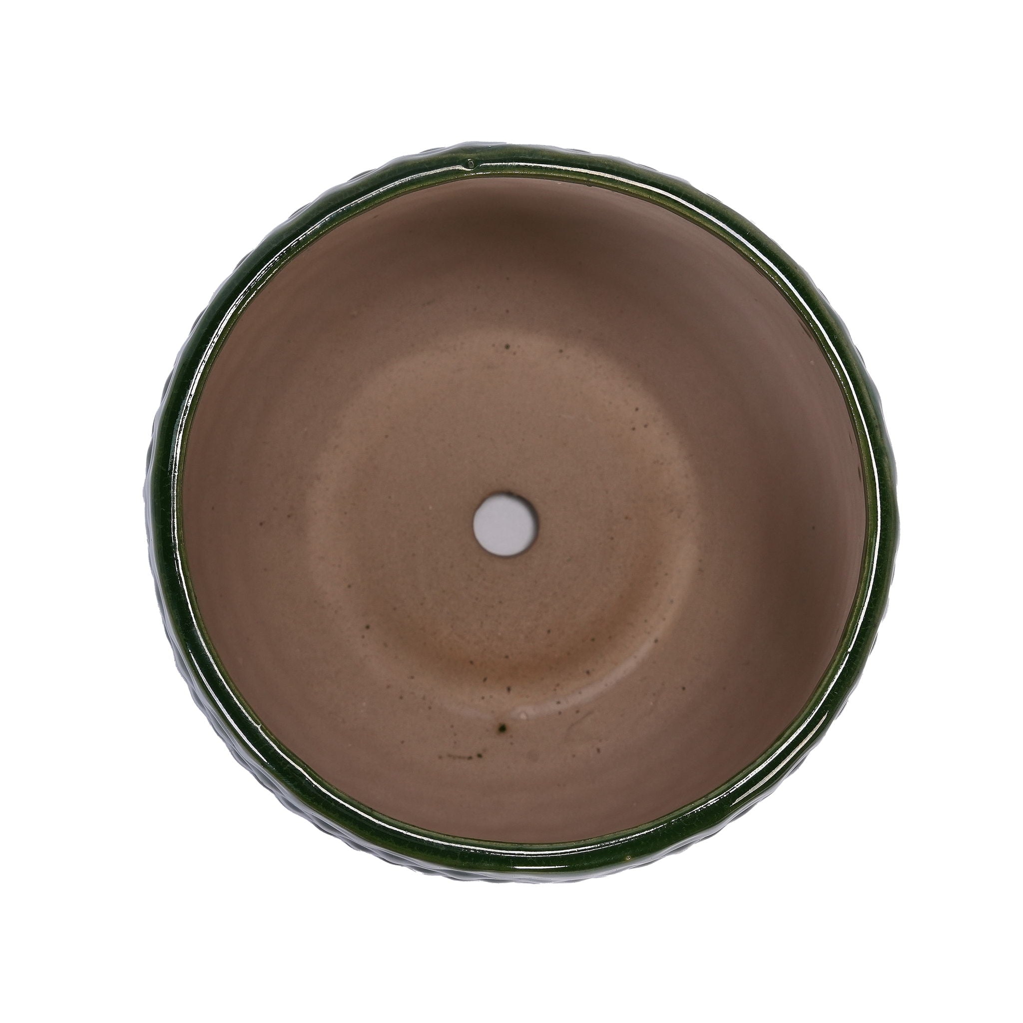 3 Pieces Flowerpot, Planter For Patio, Garden Or Windowsills - Dark Green