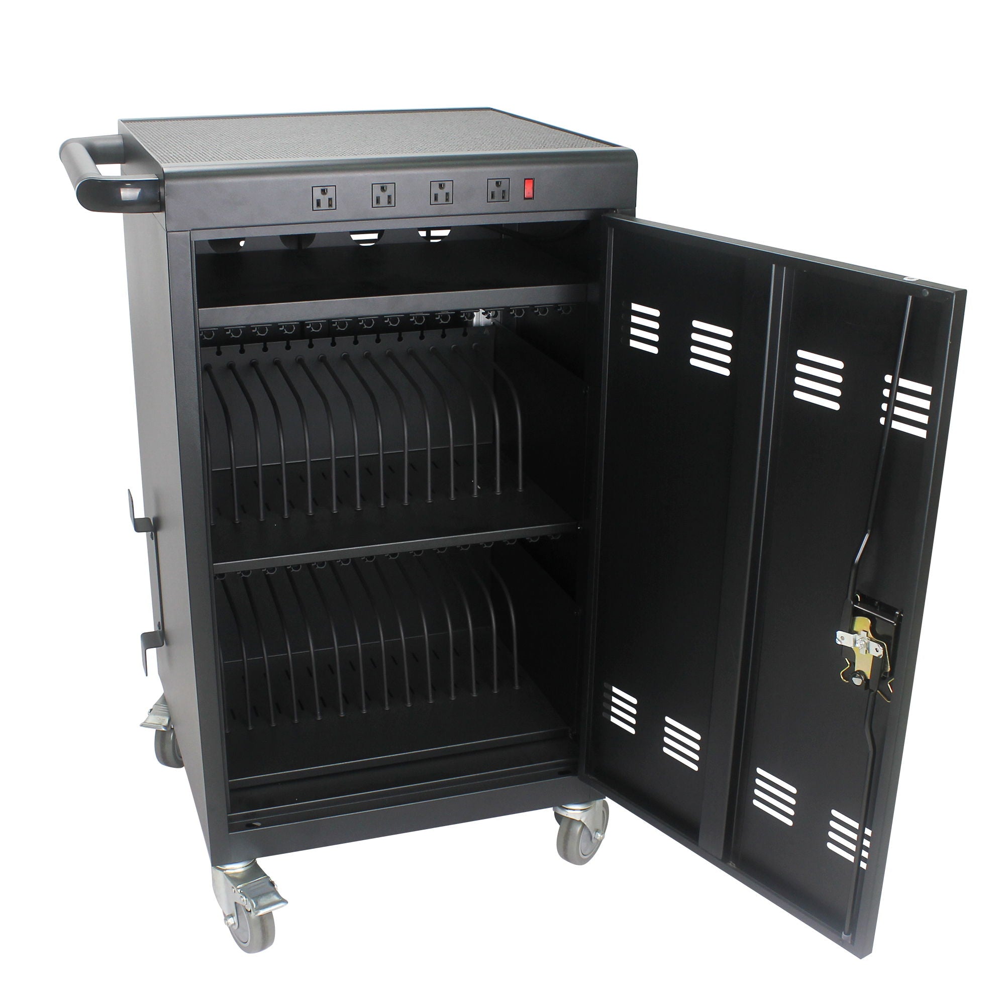 Mobile Charging Cart For Tablets Laptops 35, Device Capacity Matt Metal
