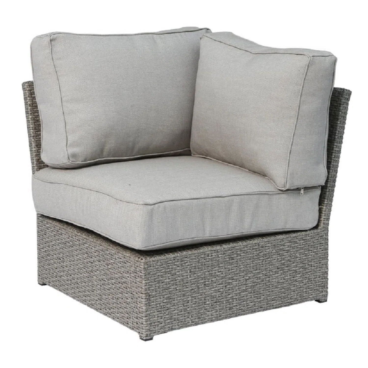 Comfortable Modern Patio Rattan Sectional Set With Cushions