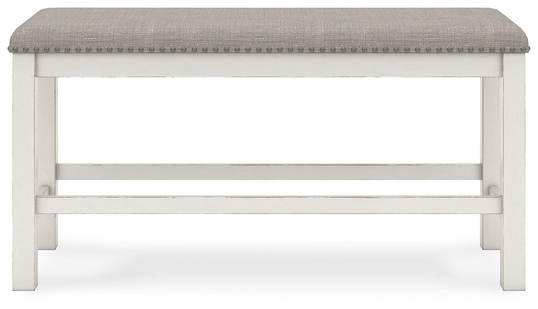 Robbinsdale - Dbl Counter Height Upholstered Dining Bench - Antique White