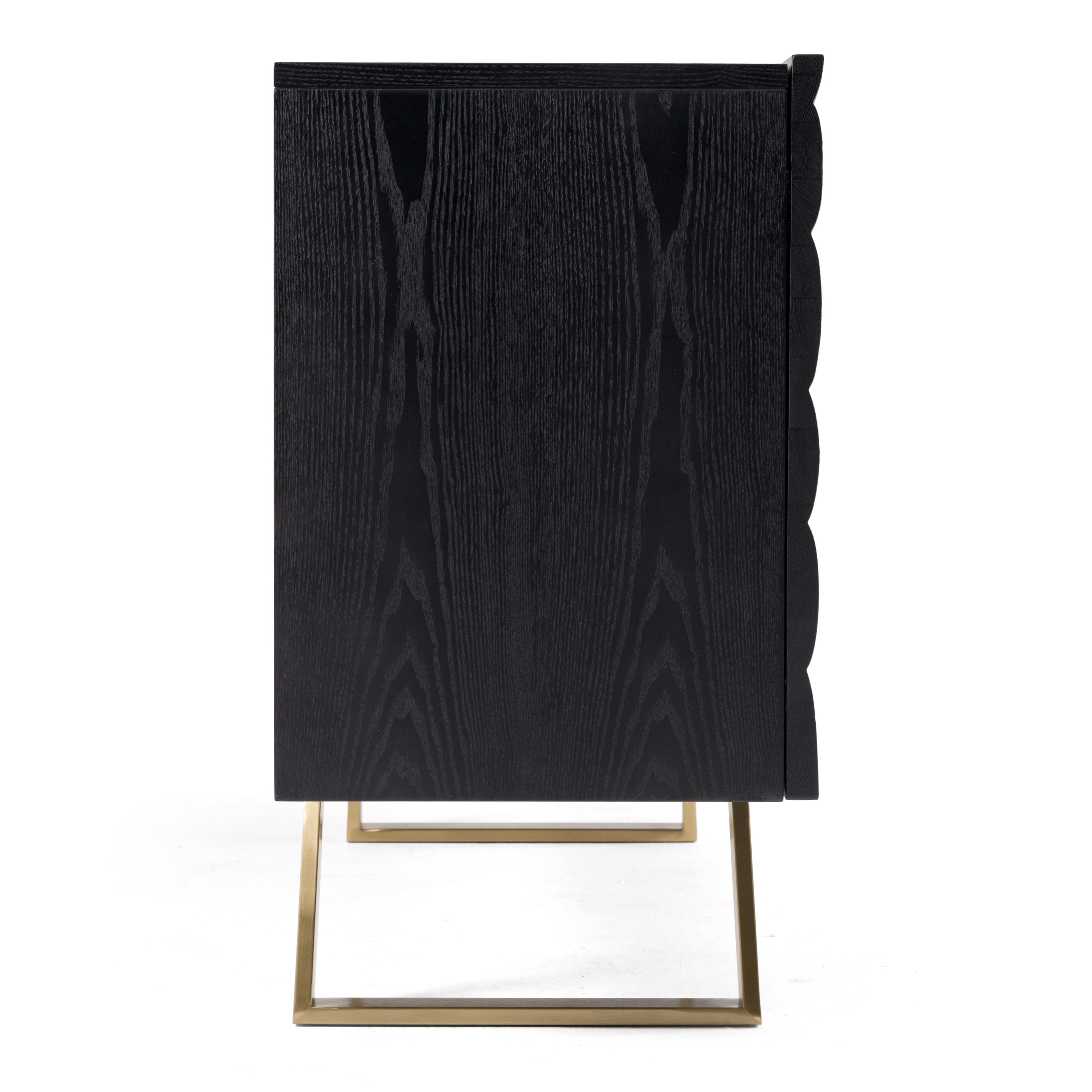 Modrest Finley Mid-Century Black & Gold Buffet