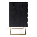 Modrest Finley Mid-Century Black & Gold Buffet