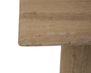 Modrest Fletcher - Modern Travertine Marble 18" Tall End Table