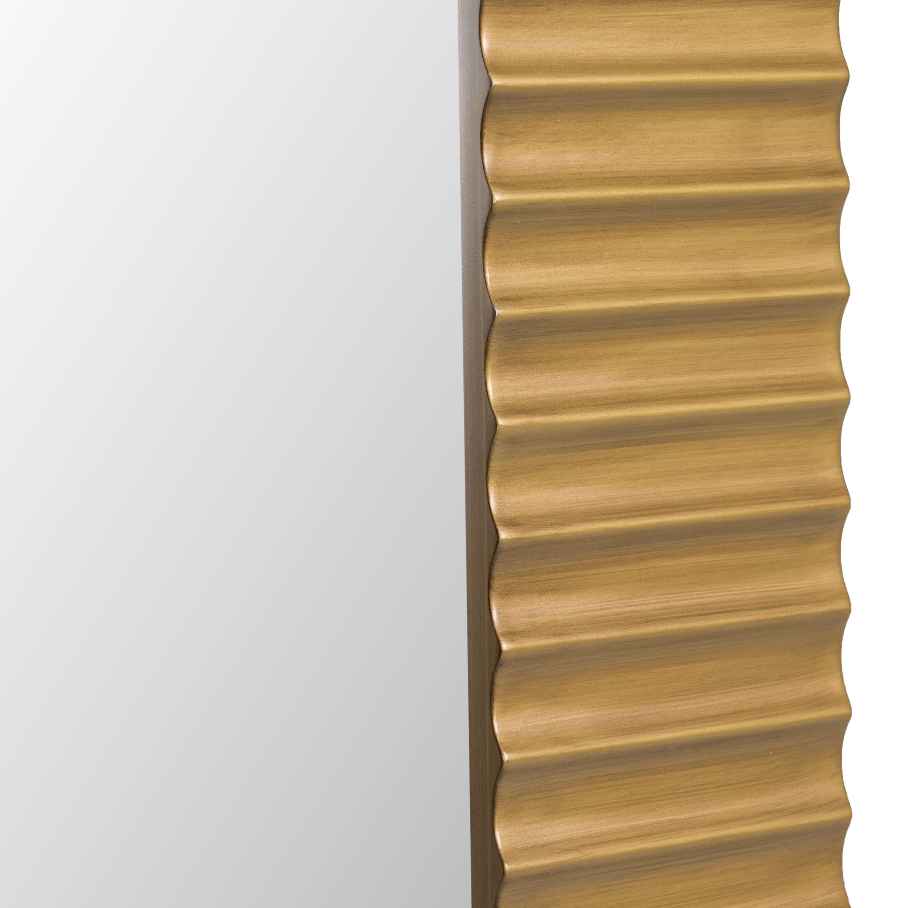 Modrest Glinda - Modern Brushed Brass Floor Mirror