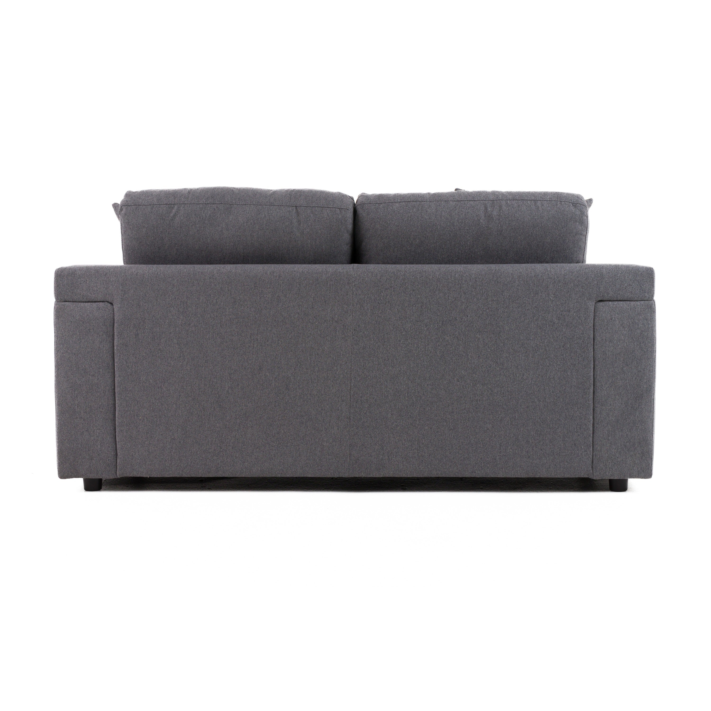 Divani Casa Gloria - Modern Grey Fabric Loveseat