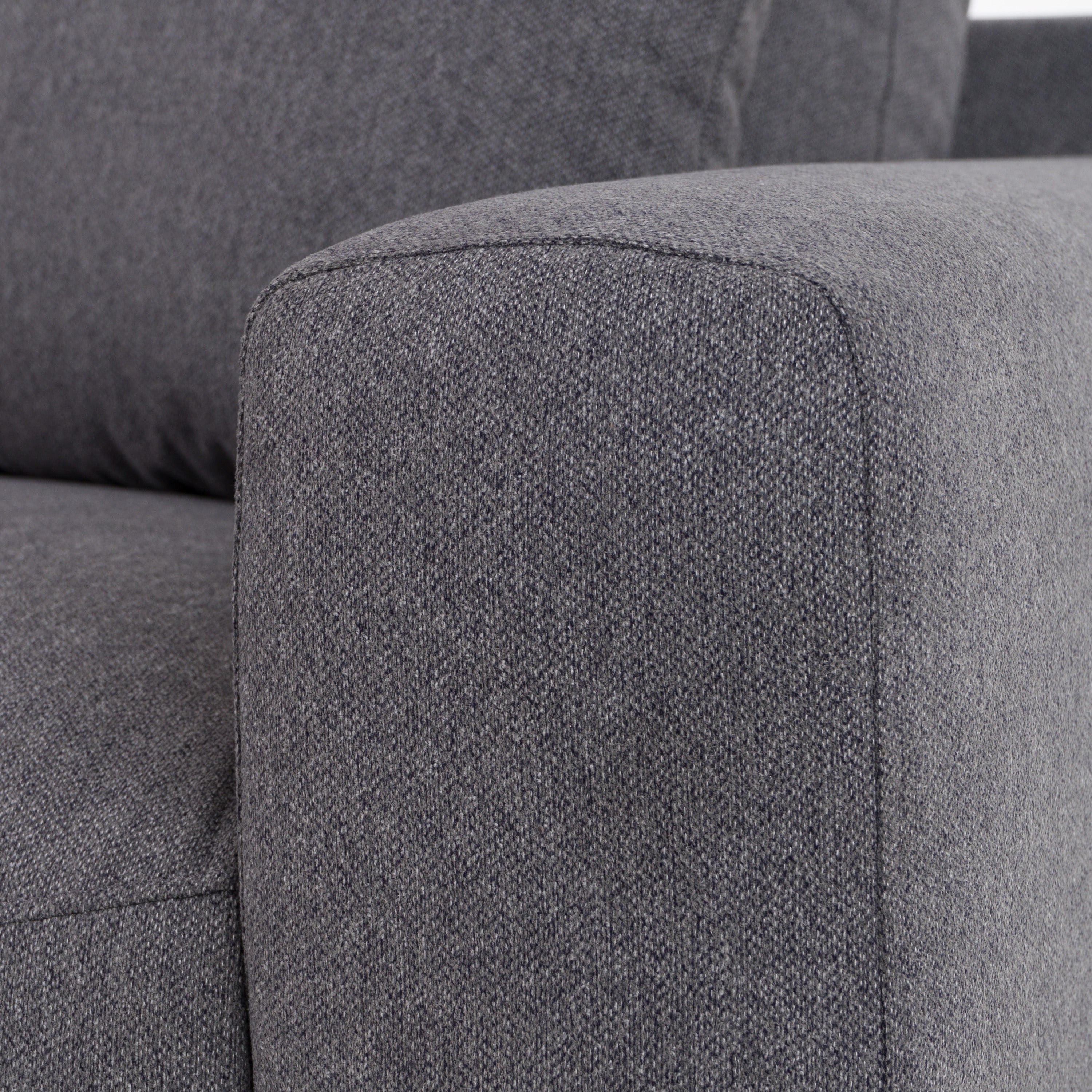 Divani Casa Gloria - Modern Grey Fabric Loveseat