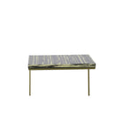 Modrest Greely - Glam Black and Gold Marble End Table