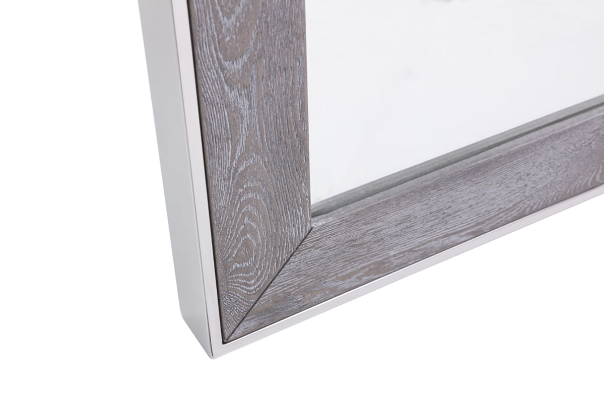 Modrest Arlene Modern Grey Elm Mirror