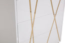 Modrest Nixa Modern White & Gold Chest