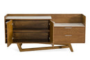 Modrest James - Contemporary Walnut & White Buffet