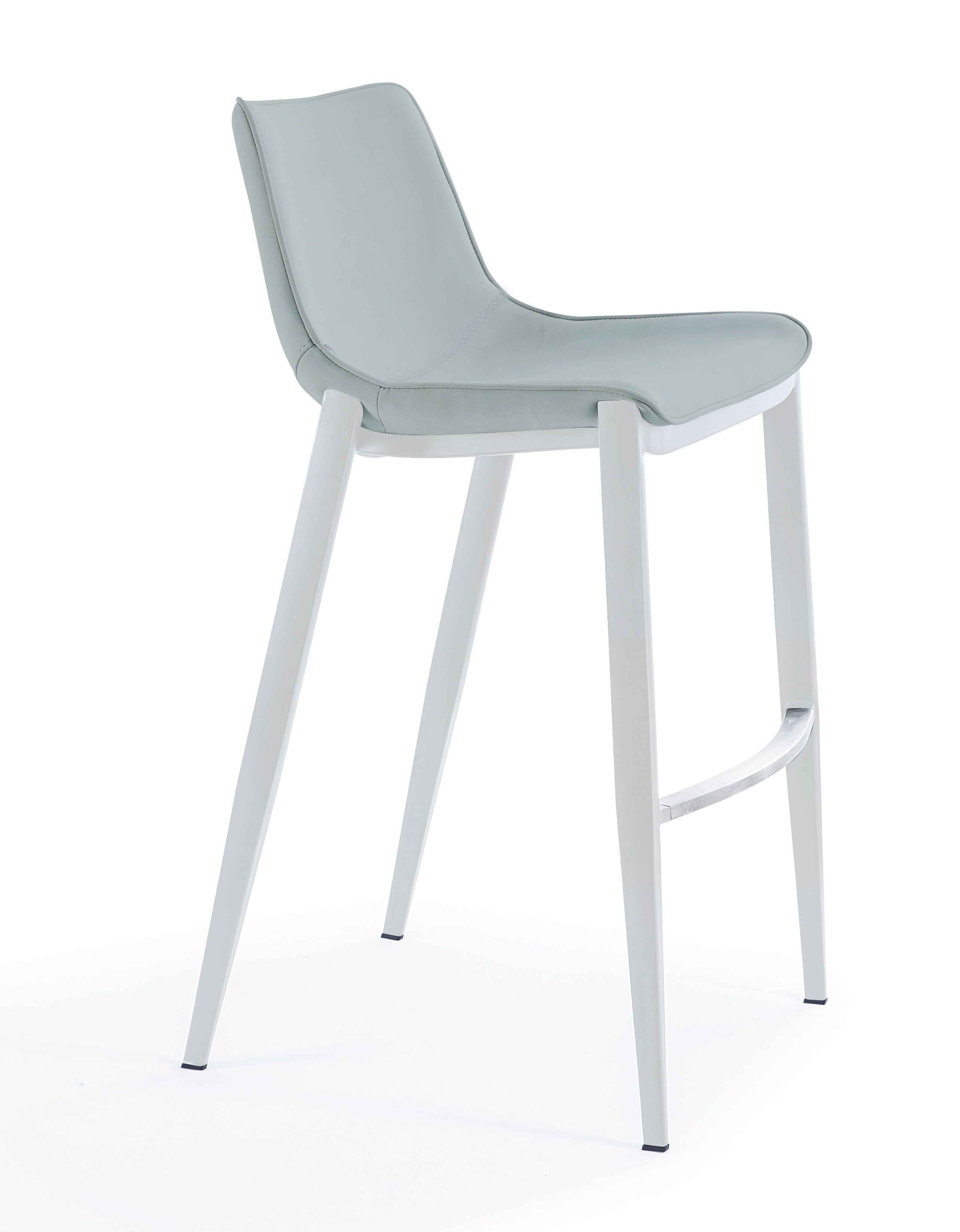 Modrest Jane - Modern Light Grey Counter Stool Set of 2
