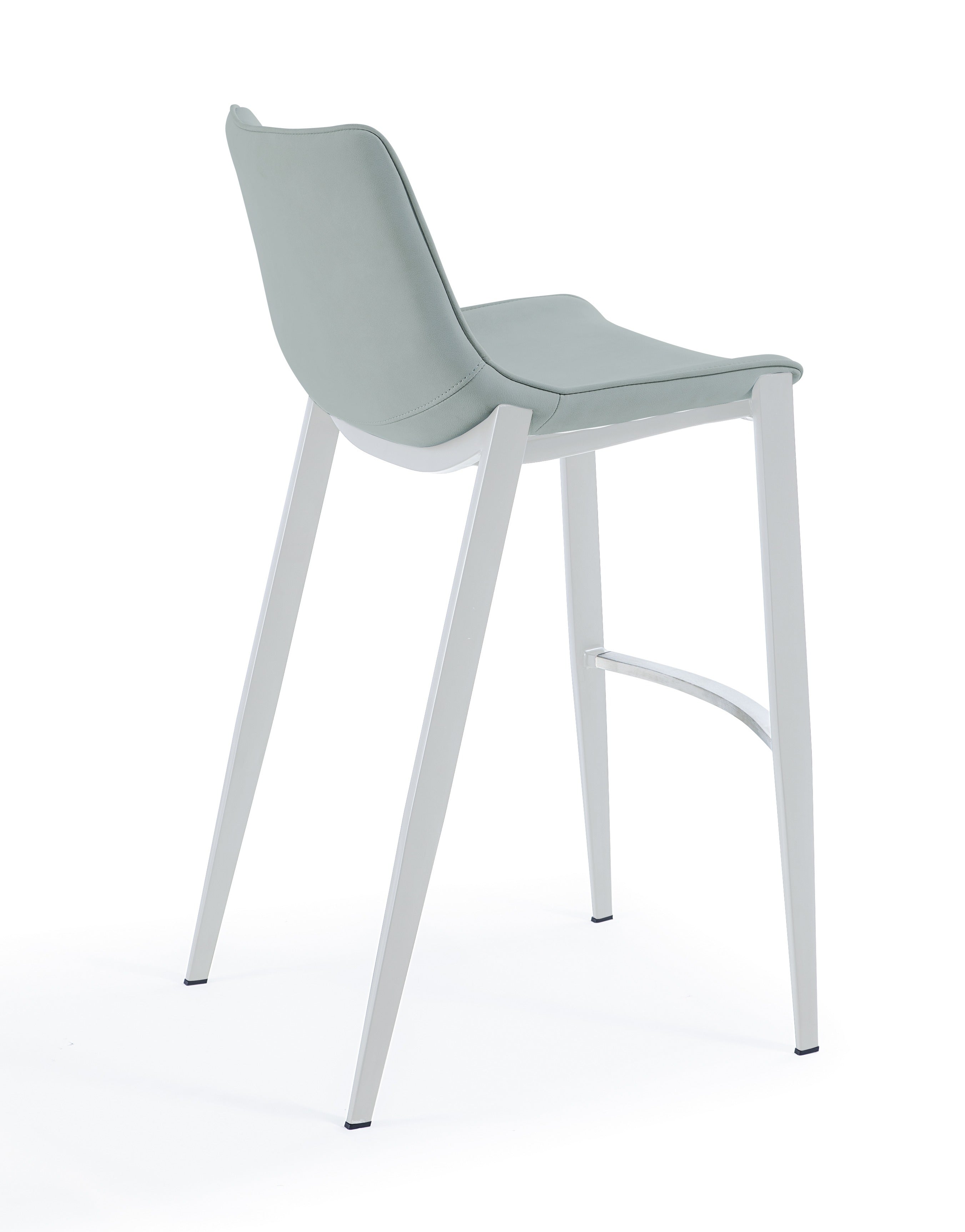 Modrest Jane - Modern Light Grey Counter Stool Set of 2