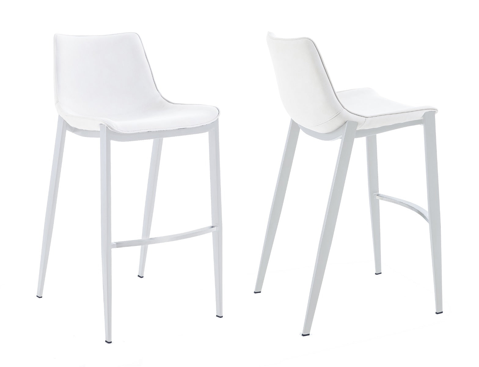 Modrest Jane - Modern White Counter Stool Set of 2