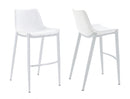 Modrest Jane - Modern White Counter Stool Set of 2