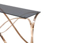 Modrest Reklaw Modern Smoked Glass & Rosegold Console Table
