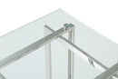 Modrest Valiant Modern Glass & Stainless Steel Console Table