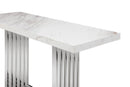 Modrest Kingsley Modern Marble & Stainless Steel Console Table