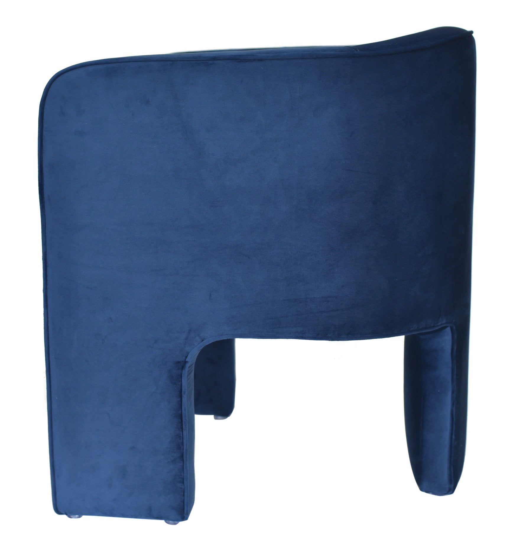 Modrest Kyle - Modern Blue Velvet Accent Chair