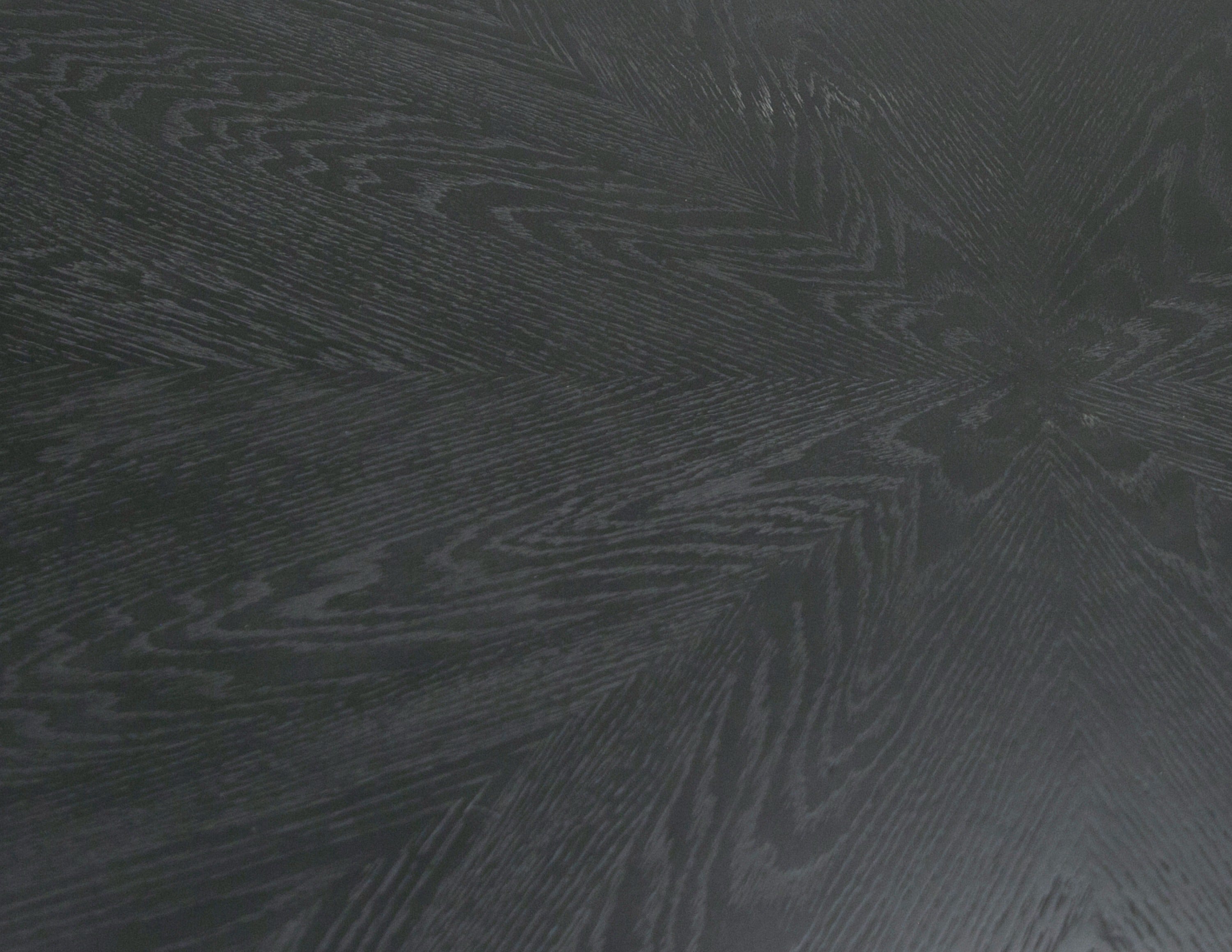 Modrest - Lander Modern Mid Century Black Oak Round Dining Table