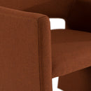 Modrest Lasara - Modern Rust Fabric Dining Chair