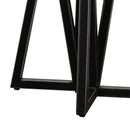 Modrest Richmond Modern Concrete & Black Metal End Table