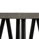 Modrest Richmond Modern Concrete & Black Metal End Table