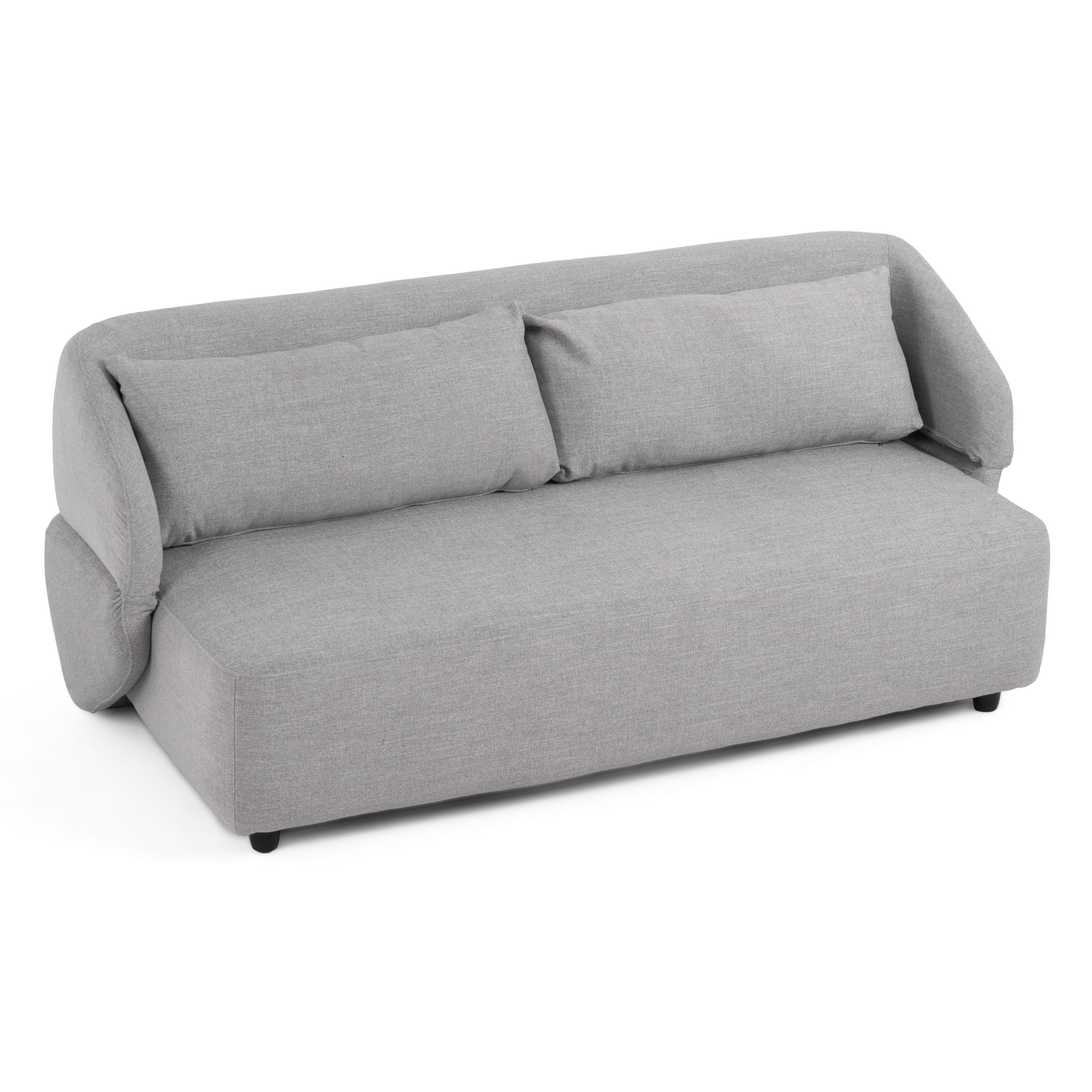 Divani Casa Lerner - Modern Light Grey Fabric Sofa Bed