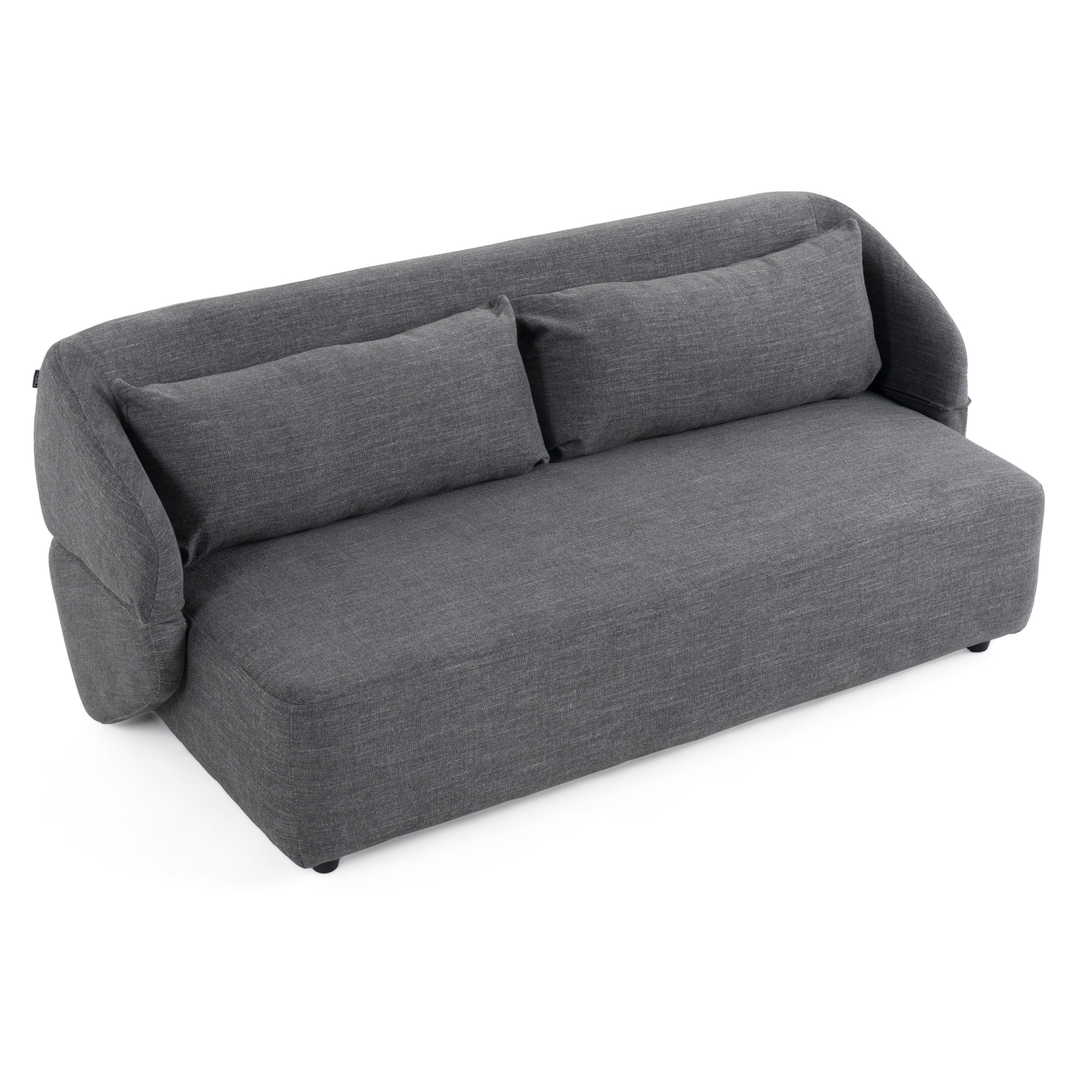Divani Casa Lerner - Modern Dark Grey Fabric Sofa Bed