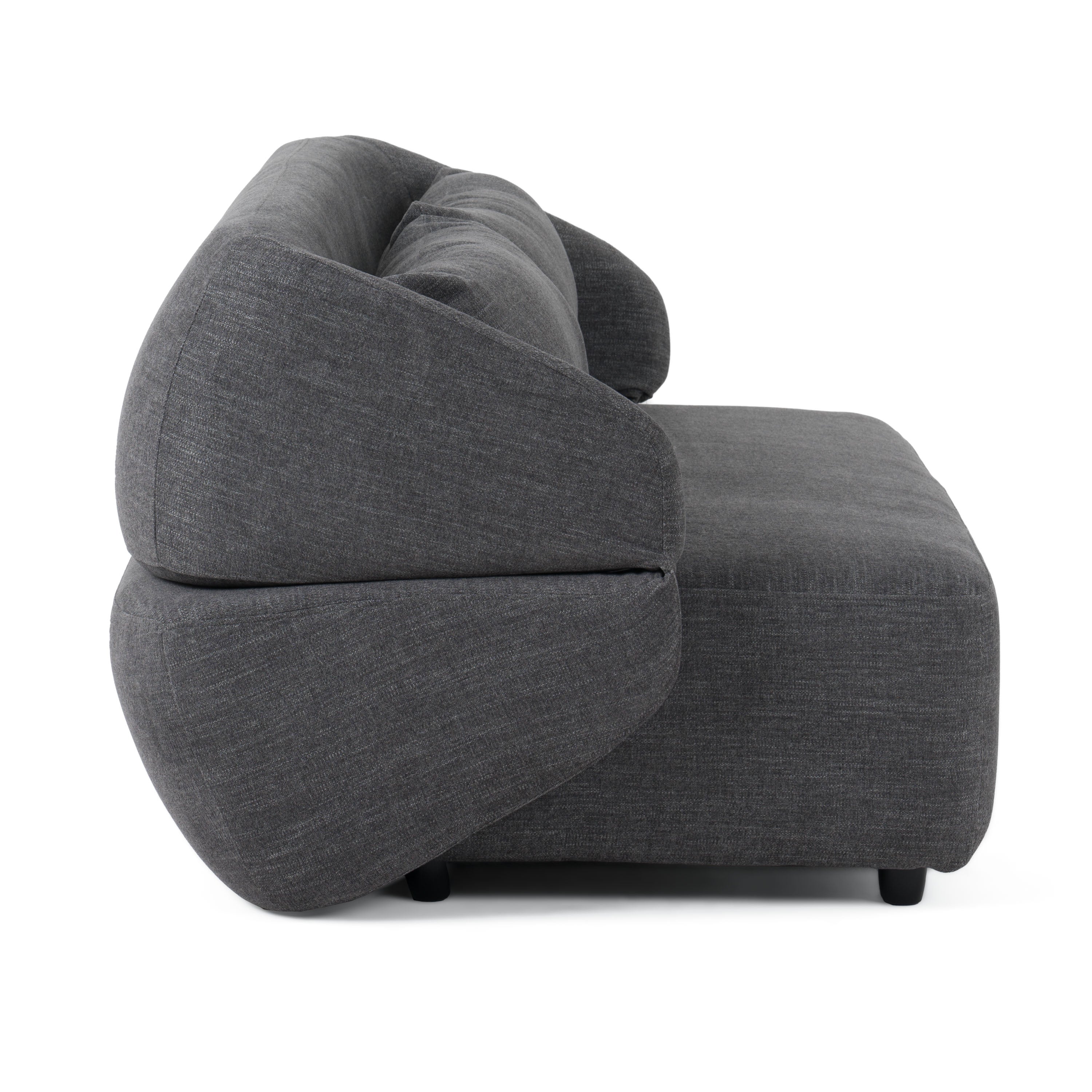 Divani Casa Lerner - Modern Dark Grey Fabric Sofa Bed