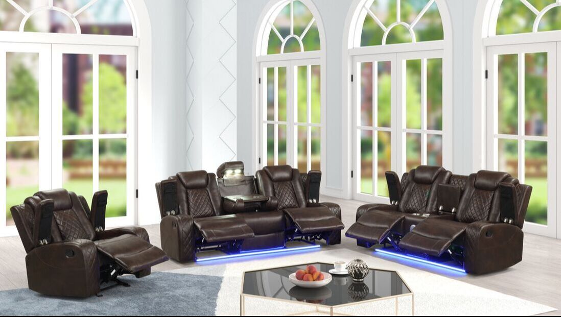 Luz 3PC Reclining Set β FREE TV or Area Rug!
