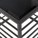 Modrest Malvo - Modern Black + Glass End Table