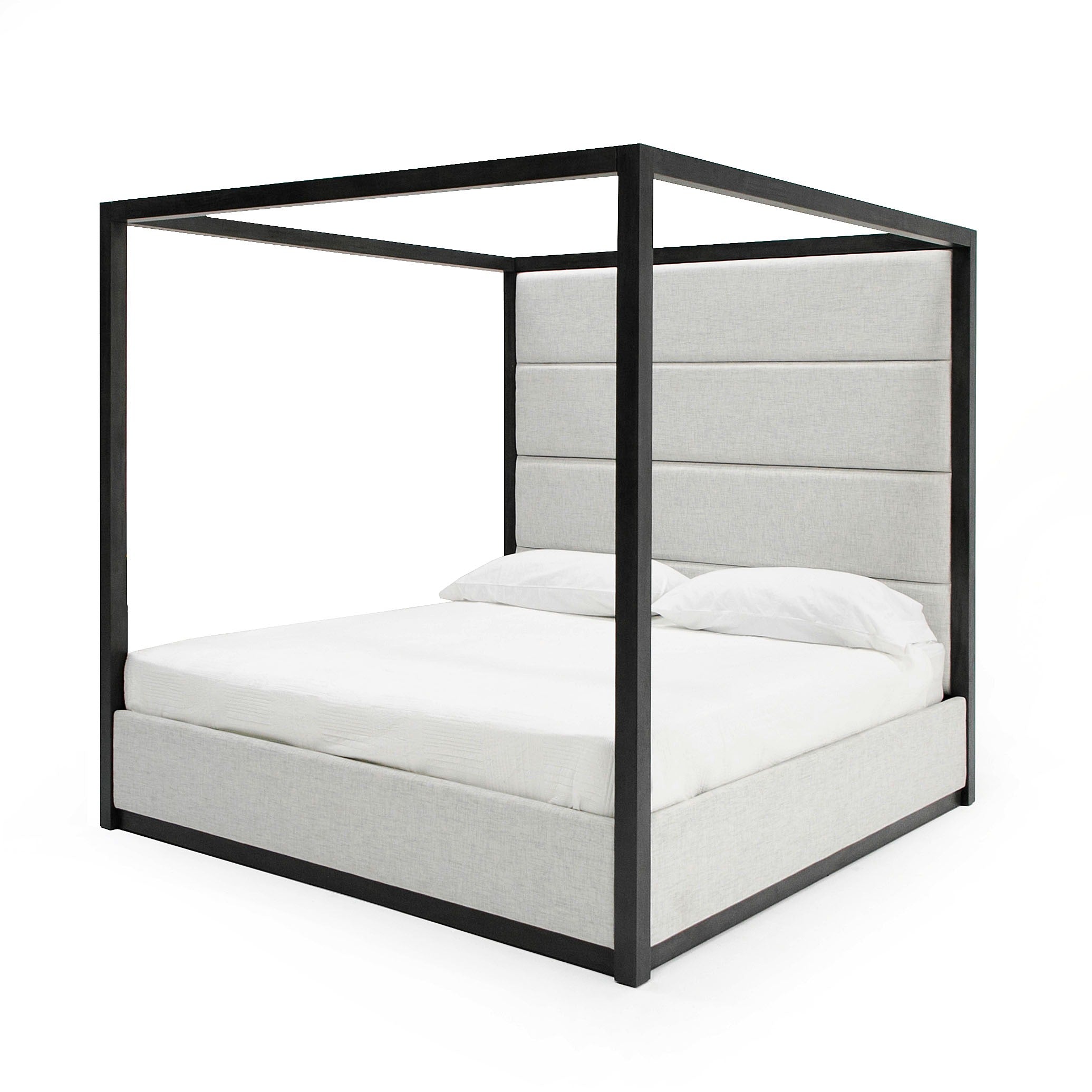 Modrest Manhattan- Contemporary Canopy Grey Bedroom Set