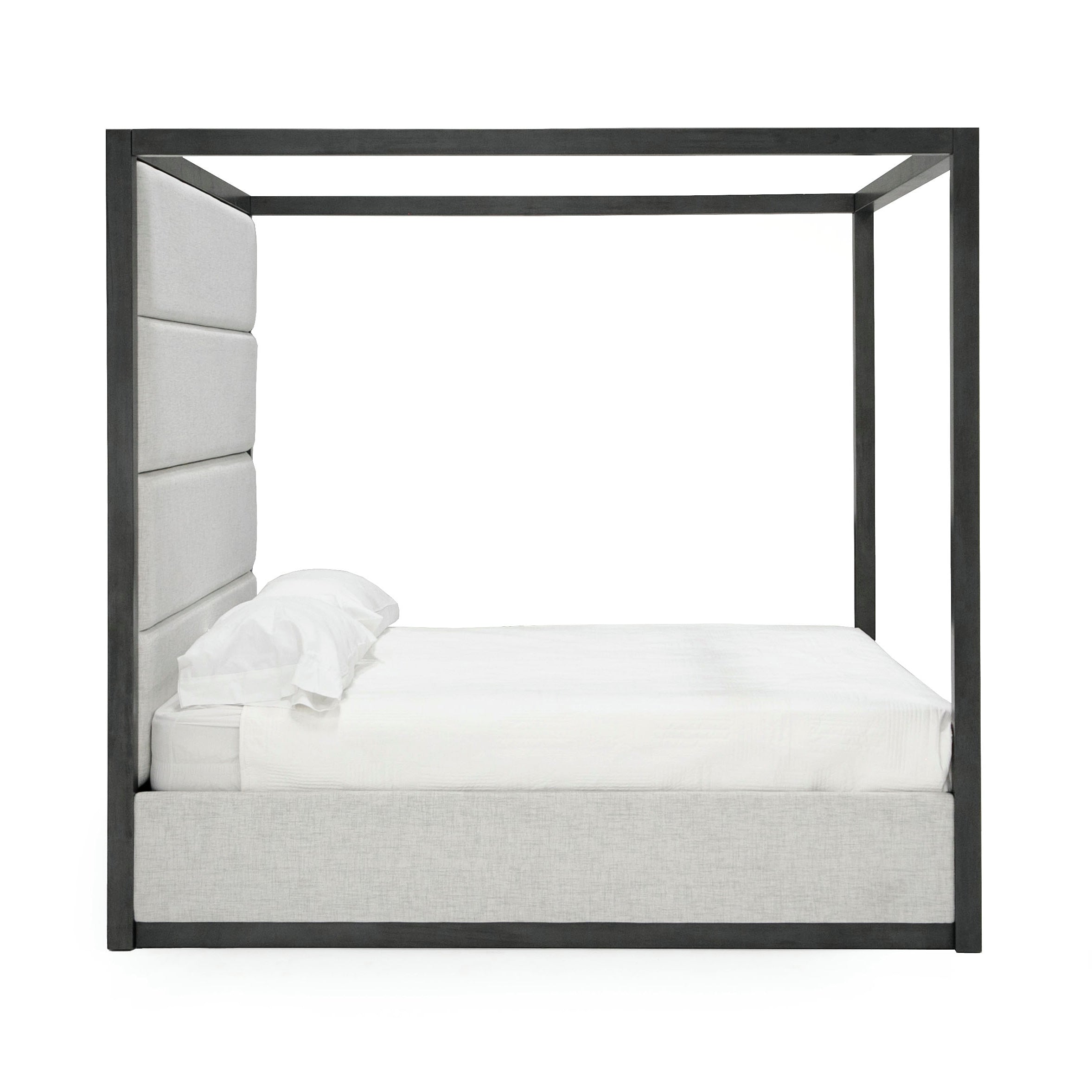 Modrest Manhattan- Contemporary Canopy Grey Bedroom Set-queen