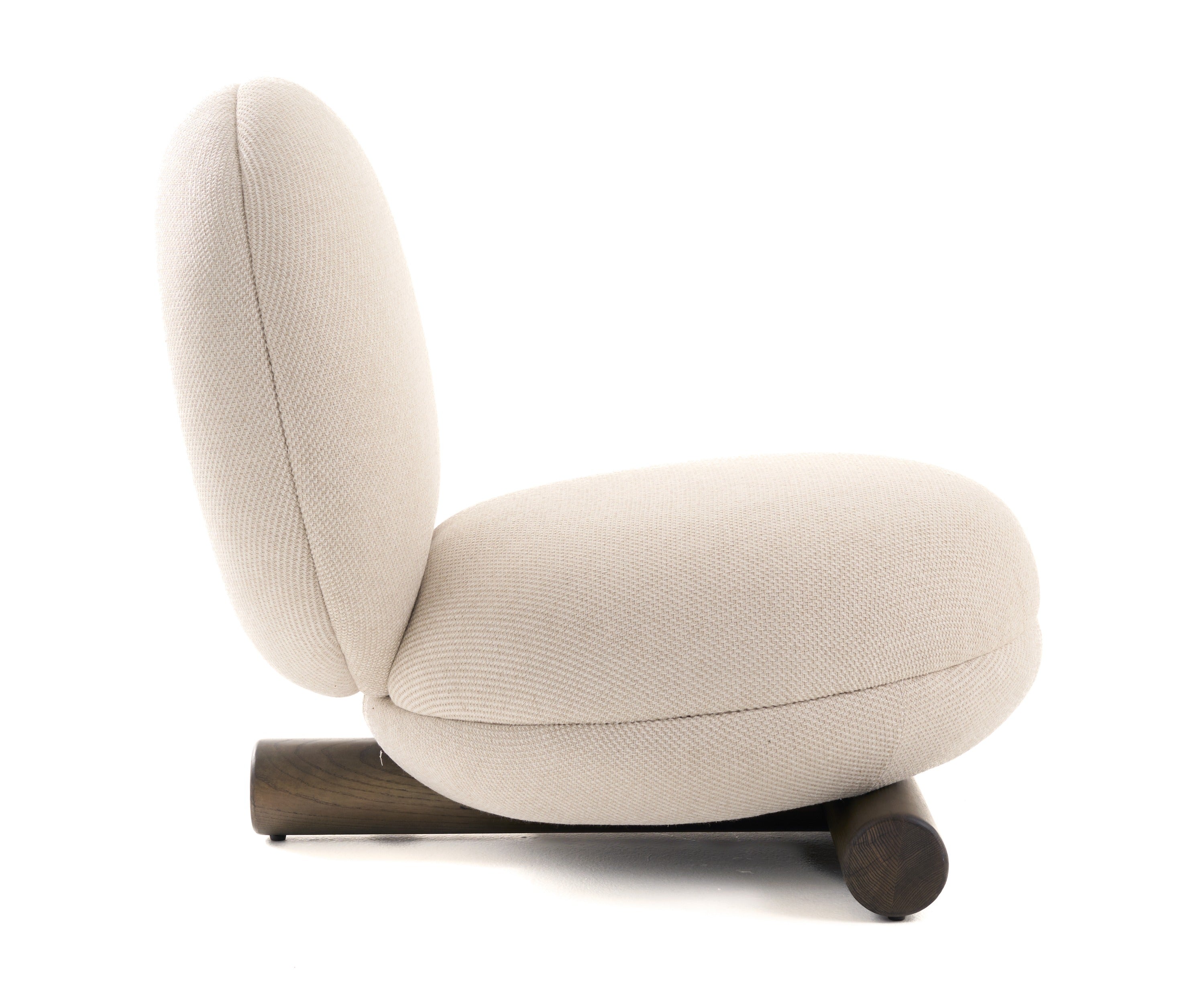 Modrest Minto - Contemporary Off-White Fabric Accent Chair