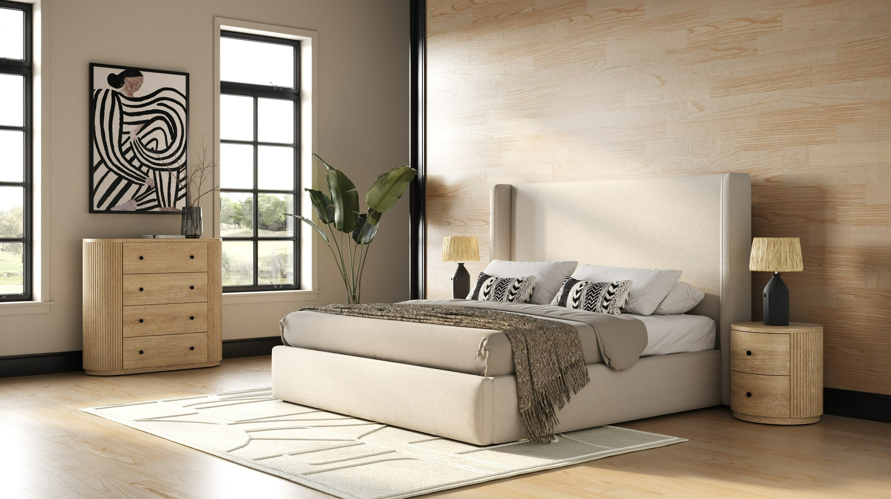 Modrest Jacobson - Modern Natural Acacia Nightstand