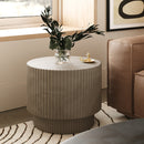 Modrest Gruver - Modern Grey Concrete End Table