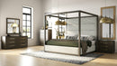 Modrest Manhattan - Contemporary Brown Oak and Gold Chest